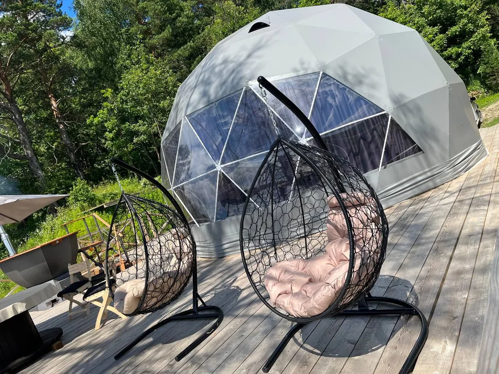 Глэмпгеокупол Домик на Оке