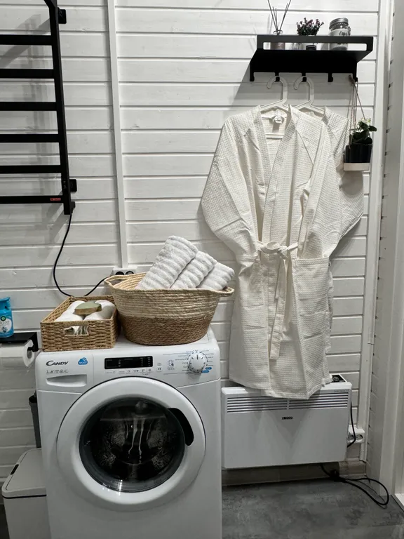 Уютный дом с сауной, в стиле барнхаус, недалеко от реки