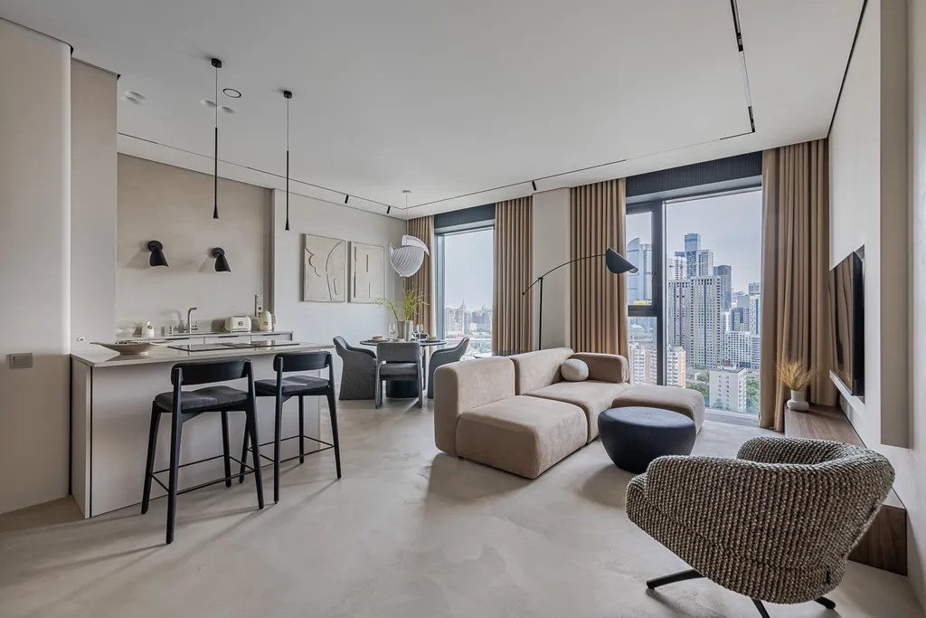 Шикарная 2-комнатная квартира с видом на Москва-Сити — аренда посуточно в Москва