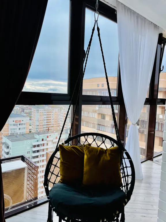 Квартира Квартира Шикарная видовая евродвушка 24 этаж в ЖК Маршал — Краснодар