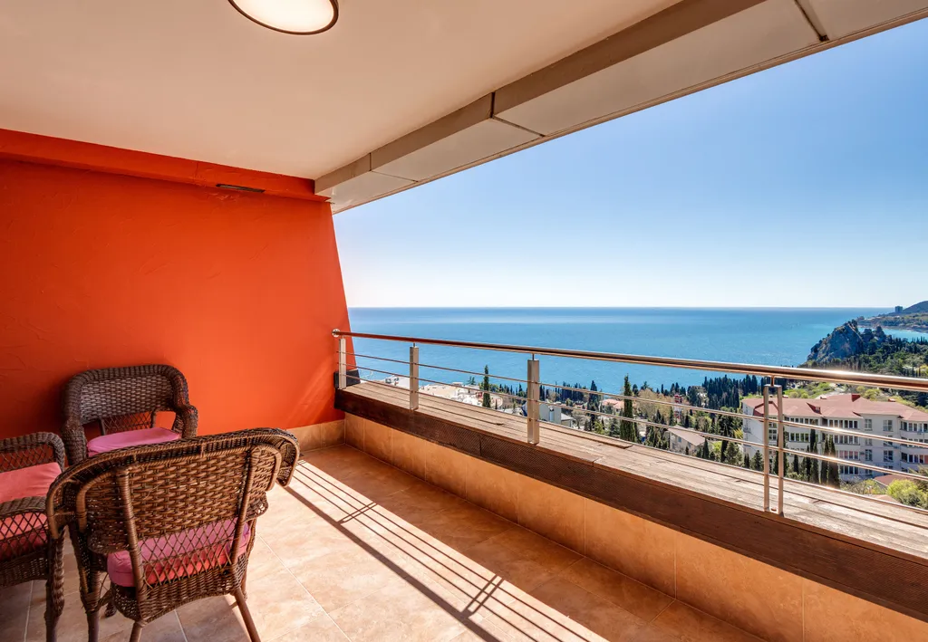 Одна спальня и гостиная, вид на море