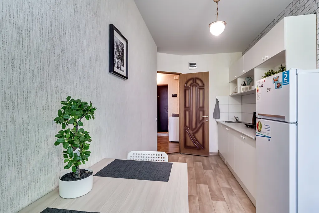 Однокомнатная квартира с мятным намеком