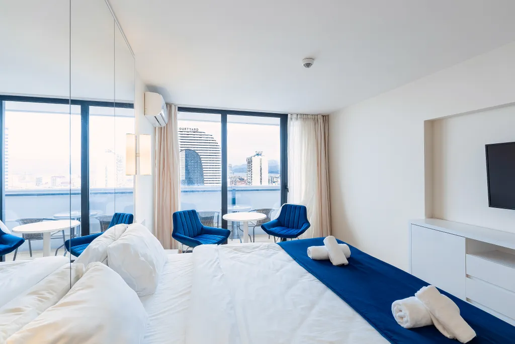 Apartments with sea and city view