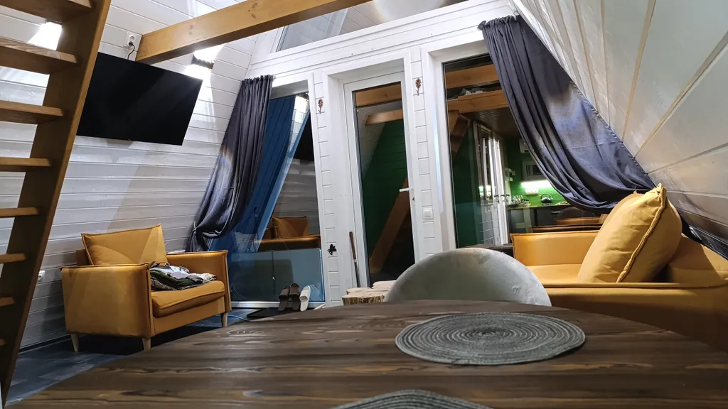 Коттедж A-frame дом с видом на лес — аренда посуточно в Дмитров
