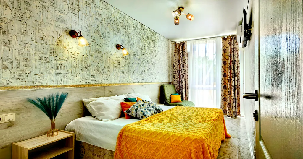 Квартира Двухкомнатные апарты с изолированными комнатами/кухня/стиралка/балконы — Судак