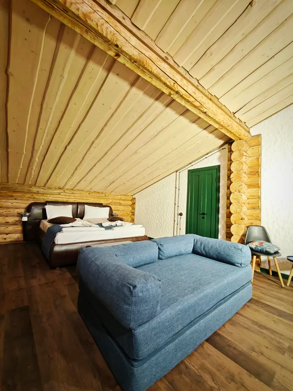 Лесной дом с тёплым бассейном, джакузи, сауной и сибирским чаном