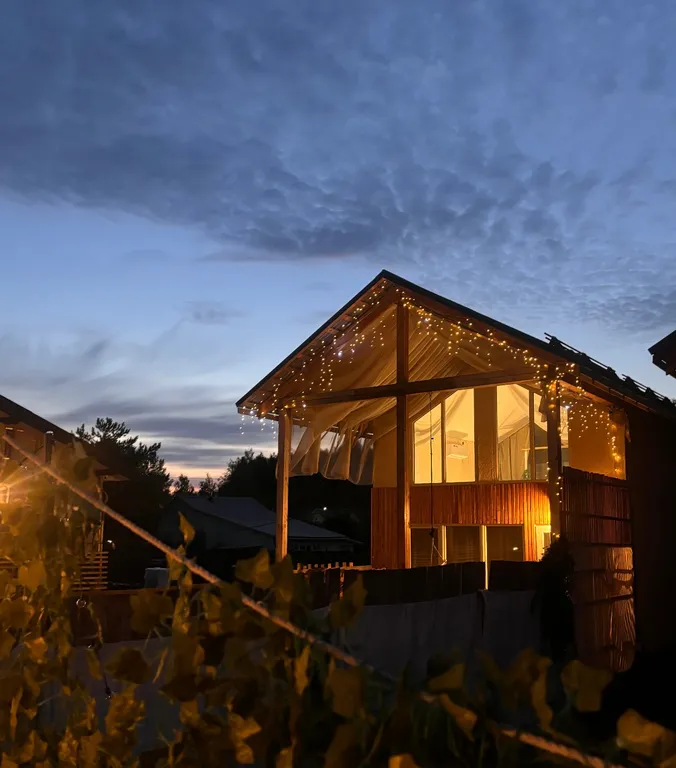 Дом с баней и чаном на дровах