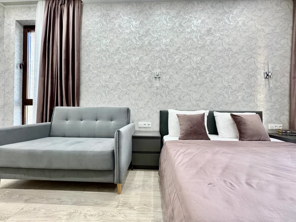 Квартира Квартира Стандарт с видом на море и бассейн — Лазаревское