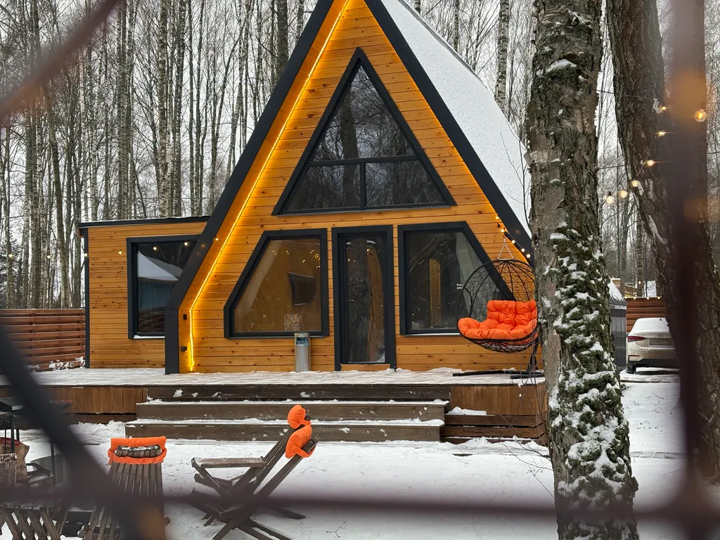 Коттедж Коттедж A-Frame в лесу — Степыгино