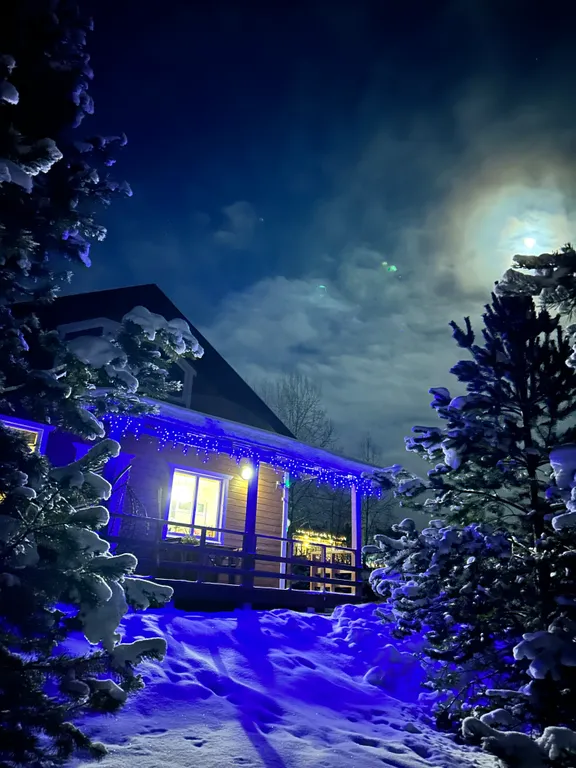 Коттедж с сауной в Карелии рядом с лесом