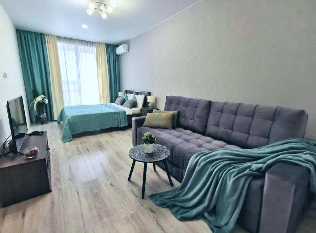 Квартира Бирюзовая квартира в ЖК Кубанский — Краснодар