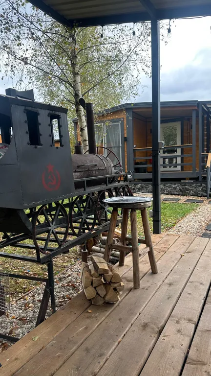 Уютный дом, горячая купель Фурако и баня на дровах до 4 гостей