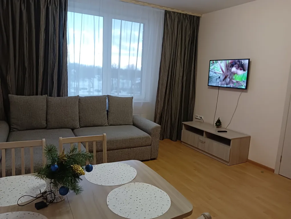 Квартира с видом из окна на покровскую башню и реку великую