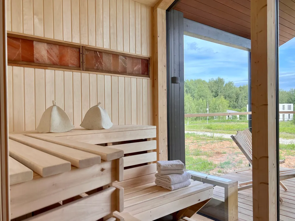 Побег из города, дом с сауной и камином