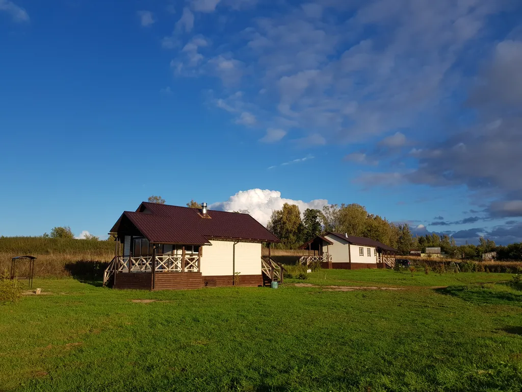 Коттедж- студия "Романтик" с персональной баней, камином и террасой