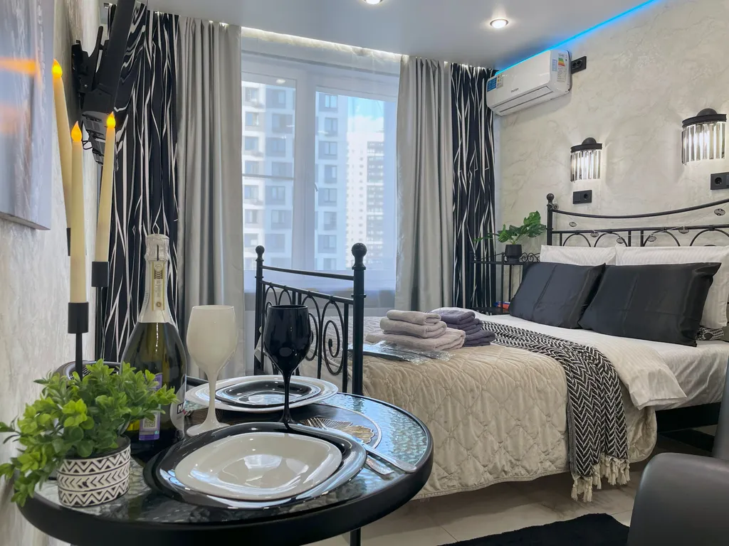 Студия с большой джакузи для двоих