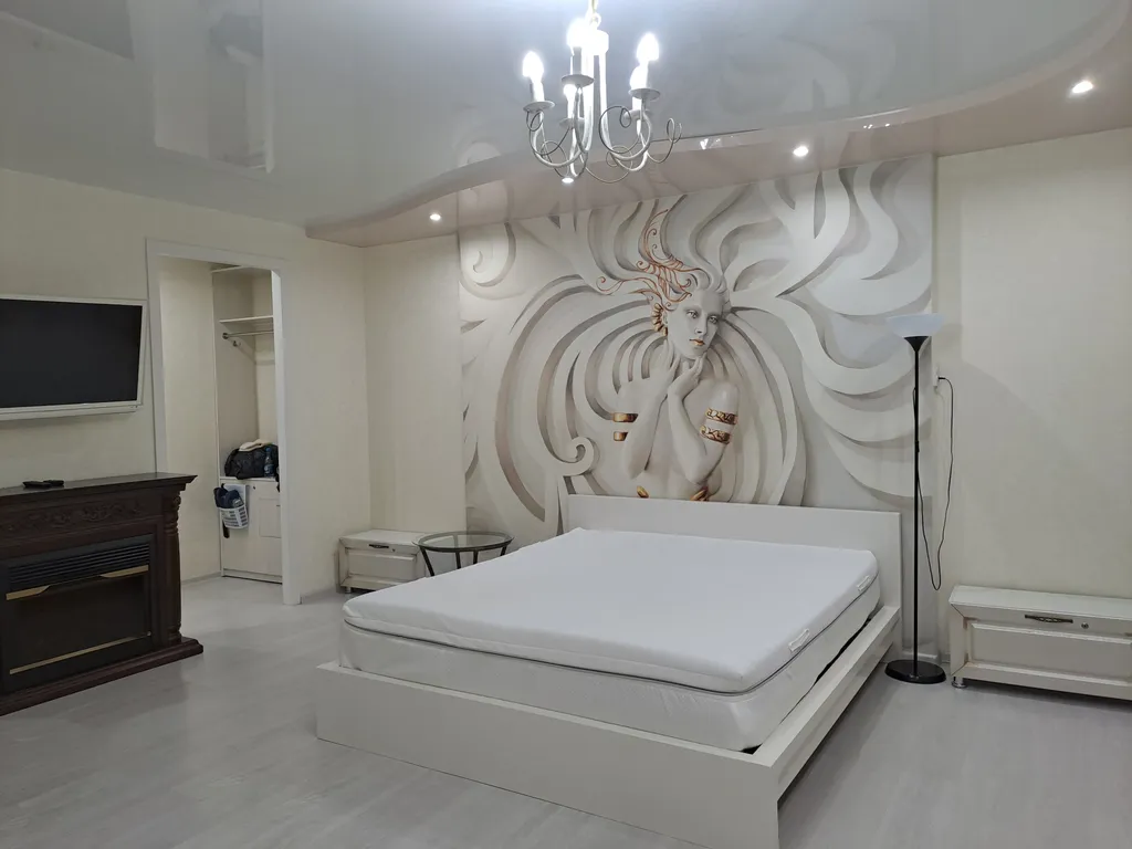 1-комнатная квартира с джакузи с дизайнерским ремонтом