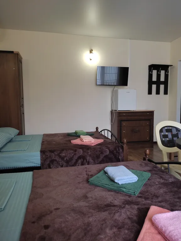 Семейная уютная комната, с балконом