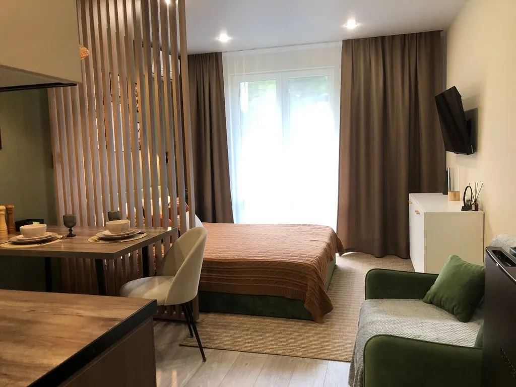 Студия рядом с рекой для трех гостей