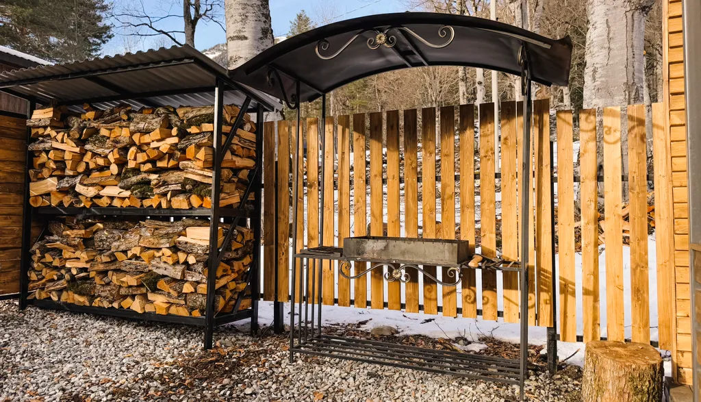 Barnhouse с балконом и видом на горы