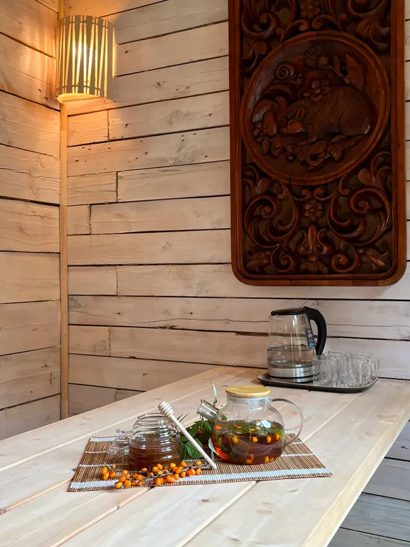 Уютный домик с баней 100'