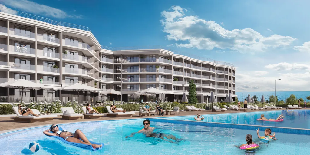 Квартира Апартаменты студия с бассейном и видом на море — Севастополь