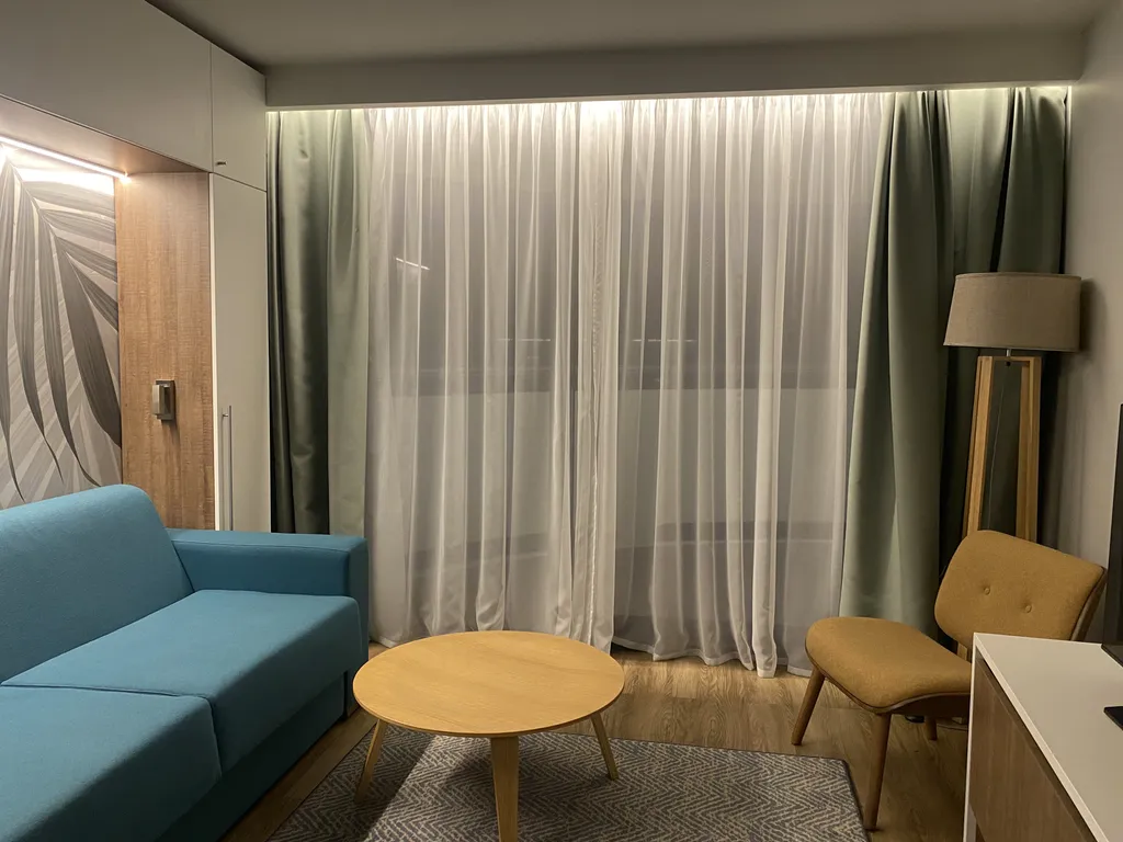 Апартаменты с отдельной спальней в закрытом апарт-отеле 4 *