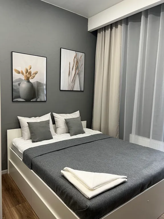 Уютная 1-комнатная квартира с кухней-гостиной — аренда посуточно в Кудрово