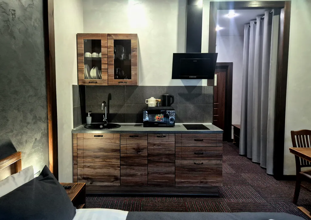 Студия в стиле шале с видом на лес, комфорт достойного вас уровня