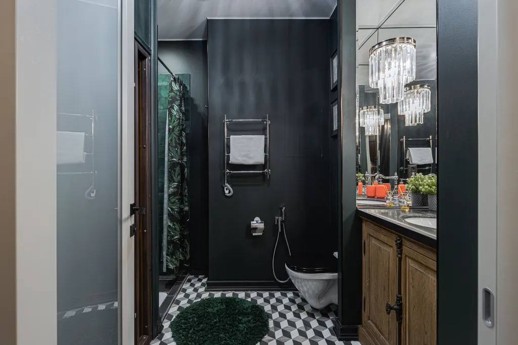 Квартира Квартира Black emerald с сауной в ЖК Савеловский сити — Москва