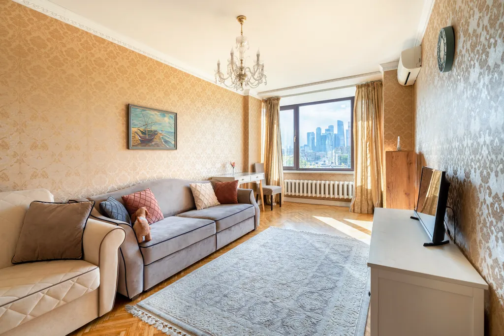 Квартира Квартира Самая лучшая с панорамным видом на Москву-Реку, Сити и парковкой — Москва