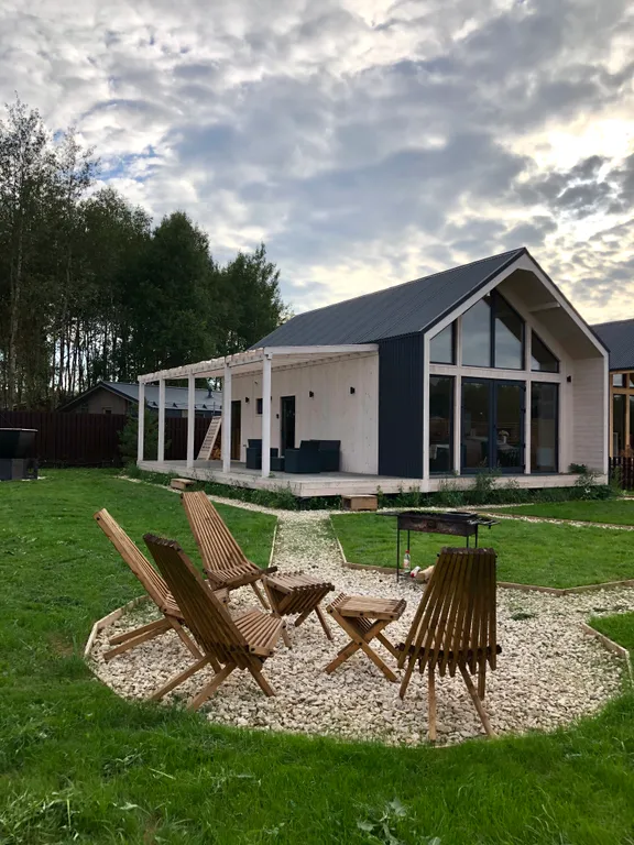 Дом с сауной и горячим чаном