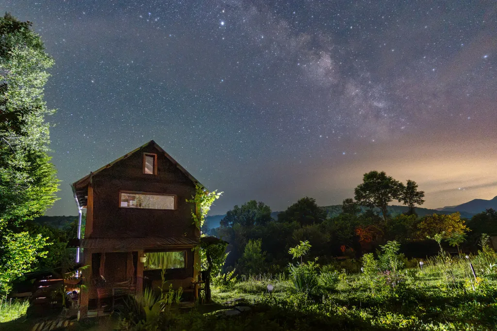 Гостевой домик в горах с сауной для семьи
