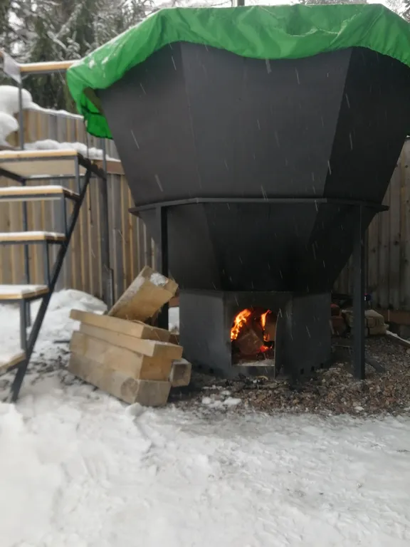 Дом с Сибирским банным чаном