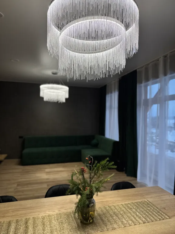 Дом 128m2 — чан, кухня, вид на озеро