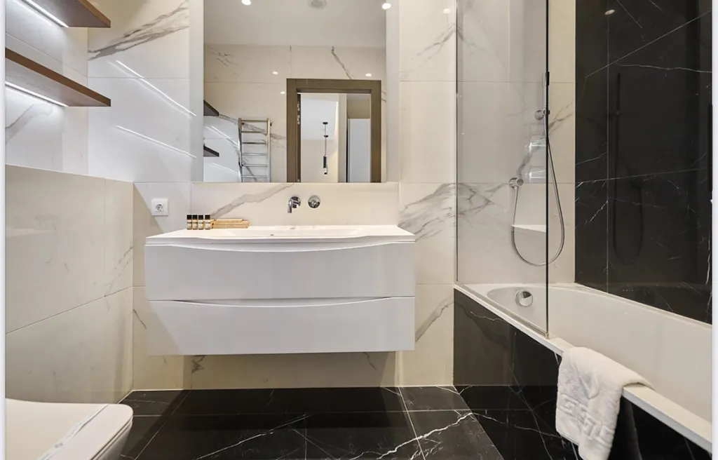 Евродвушка в neva towers 30 вид на закрытый парк