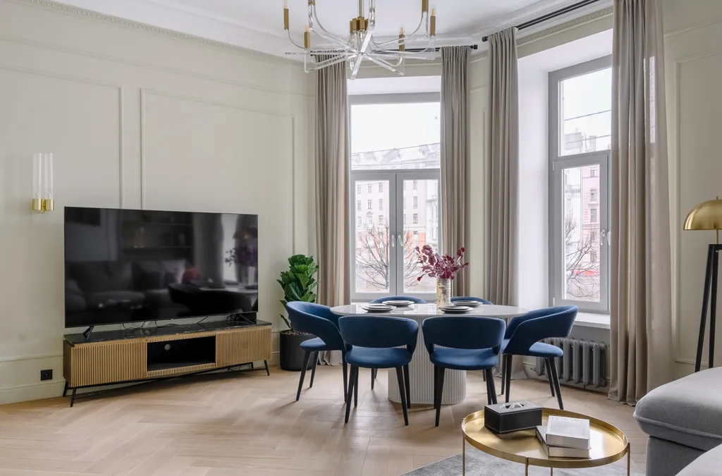 Квартира Апартаменты от PiterApartmnts 130 м2 с новым дизайнерским ремонтом — аренда посуточно в Санкт-Петербург