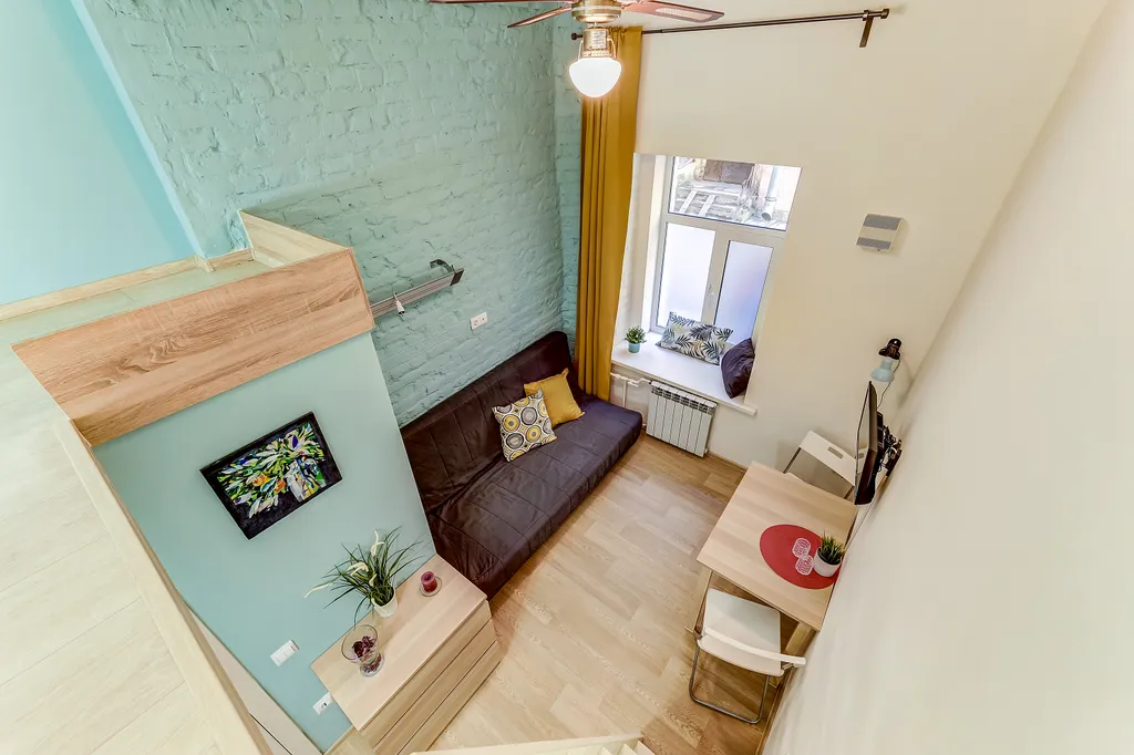 Квартира Квартира Двухуровневая студия в 5 минутах от метро Лиговский проспект — Санкт-Петербург