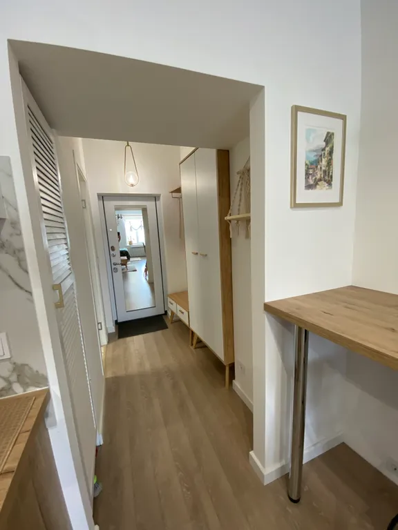 Студия в стиле Сканди с видом на Кремль