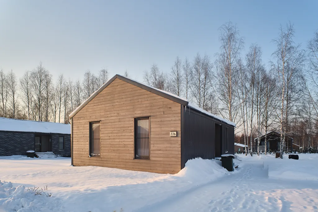 Альпийский - дом с костровой чашей и колонкой Алиса