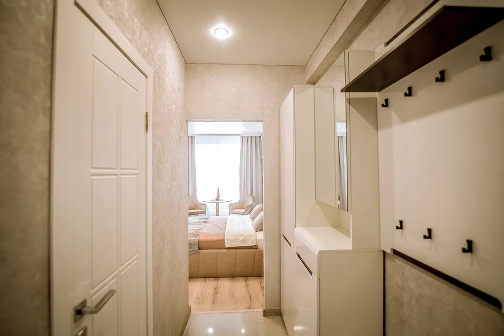 Уютная студия с красивым видом на город