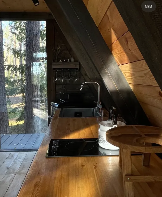 A-frame у Финского Залива посреди Корабельных сосен