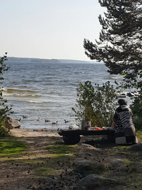 Семейный номер комфорт 2 ком. Вид на озеро и парк, в гост. Доме ранта