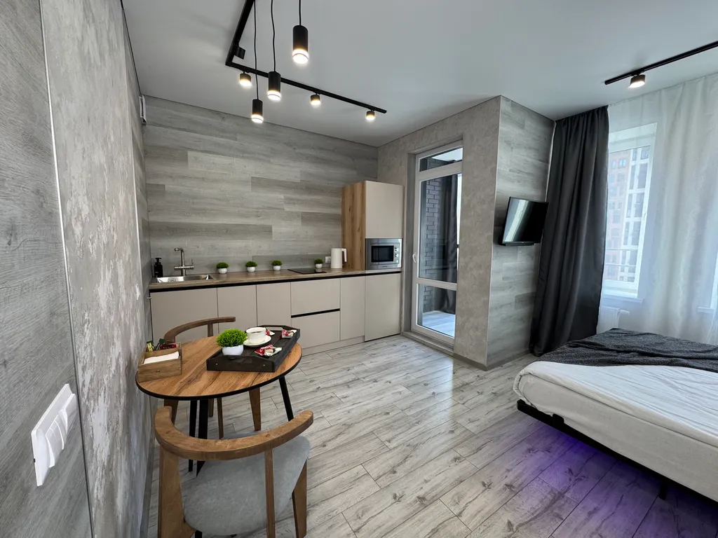 Студия с парящей кроватью