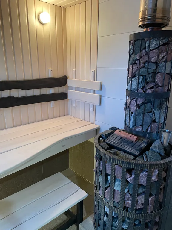 Дом с камином и баней Две яблони