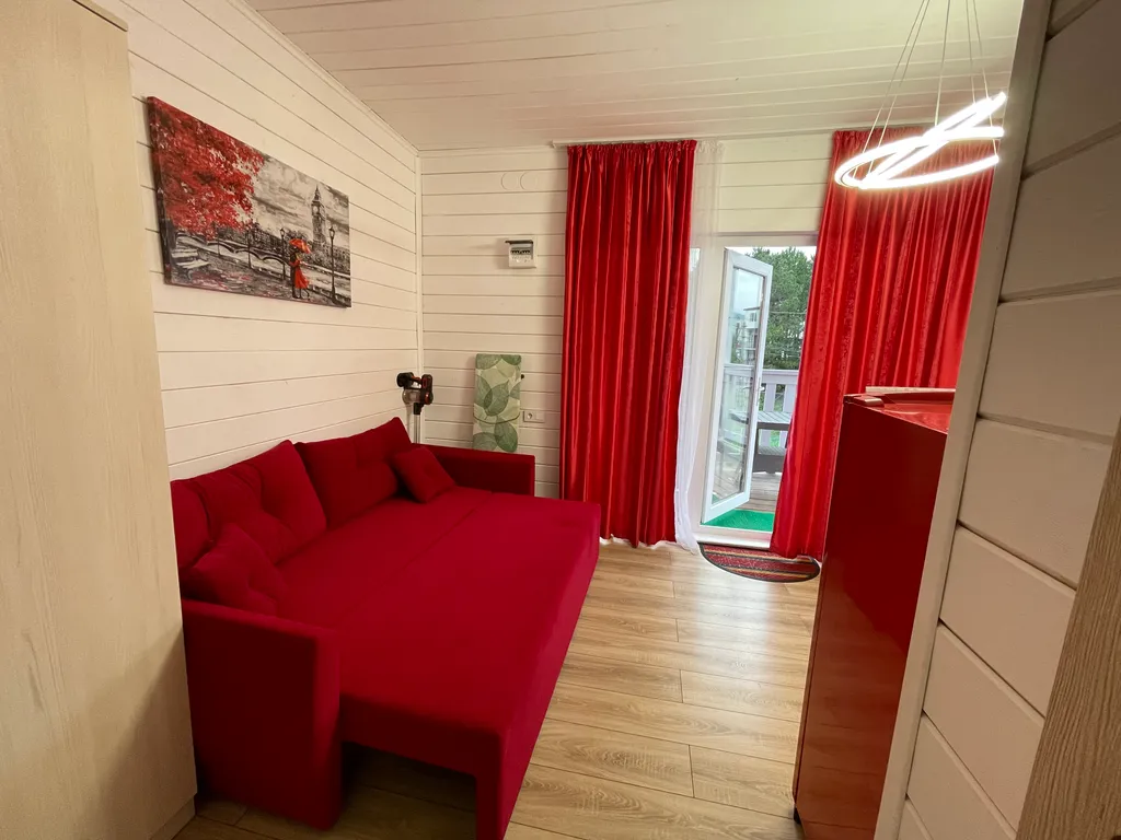 Эко дом под ключ на море на 4 человека, красный бархат