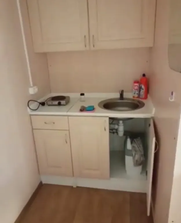 Домик с проходной комнатой с мини-кухней