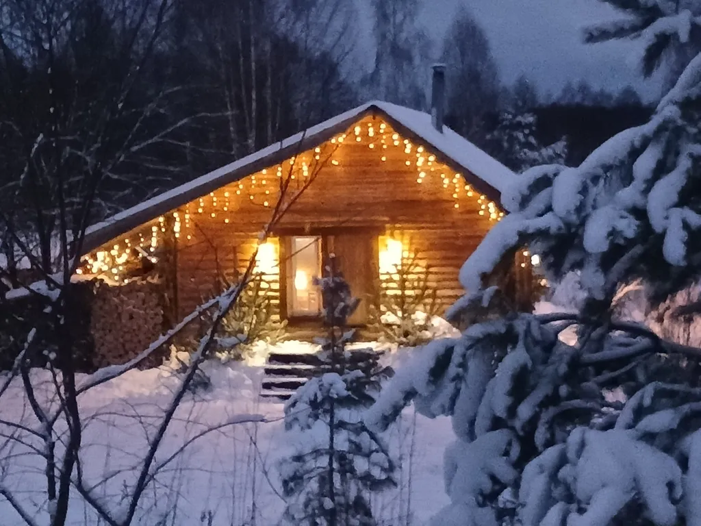 Дом у леса с камином на окраине для отдыха души и тела