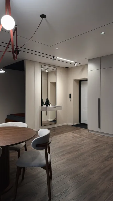 Квартира студия с дизайнерским ремонтом