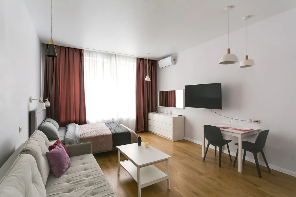 Квартира Квартира Стильная студия Смарт Хост у метро Шелепиха — Москва